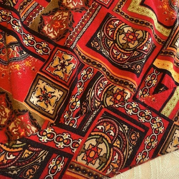 Jones New York Sport patchwork print peasant band bottom 3/4 sleeve size 1X - Picture 6 of 9